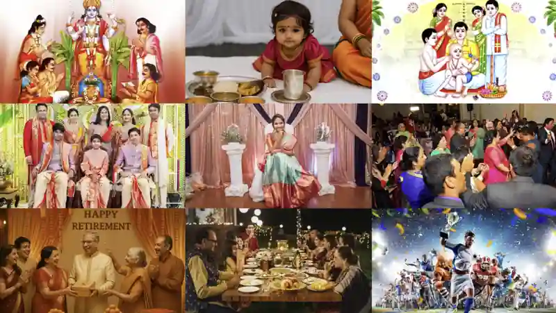 Other catering services for family functions, traditional ceremonies, celebrations, and special events