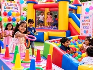 Fun kids games and activities at a naming ceremony in Bangalore