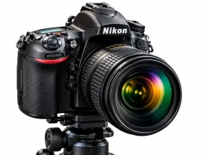 DSLR camera with telephoto lens for naming ceremony photography