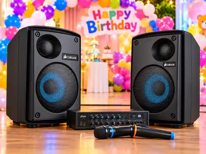 Professional music system and speakers for a naming ceremony event