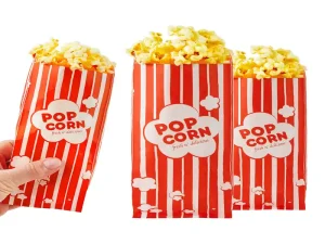 Fresh popcorn served in colorful popcorn boxes for a kids birthday party in Bangalore