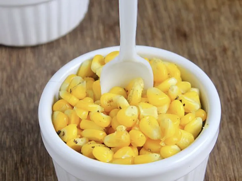Sweet corn served at a naming ceremony event in Bangalore