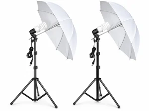Professional umbrella lighting setup for birthday party photography in Bangalore