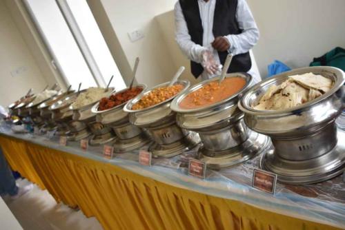 Birthday party buffet catering setup in Bangalore