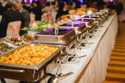 Catering food wedding buffet