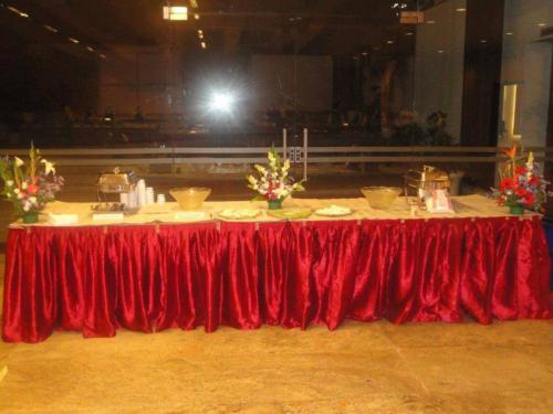 Buffet table setup for catering in Bangalore
