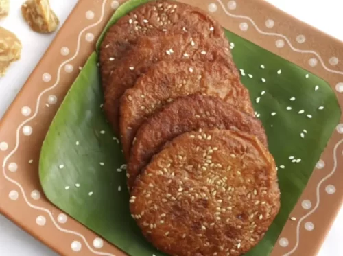 Ariselu sweet from Andhra style catering Bangalore