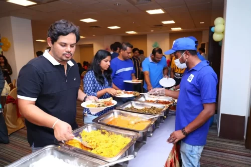 Andhra style buffet catering services setup in Bangalore