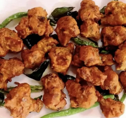 Crispy Andhra style gobi pakodi for catering services in Bangalore