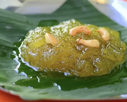 kashi halwa dessert served at andhra style catering bangalore