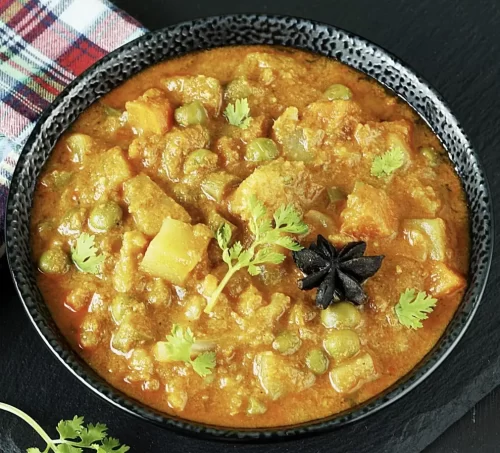 Mix vegetable korma served in Andhra style catering services Bangalore