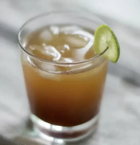 Nannari sharbat served as welcome drink at Andhra style catering in Bangalore