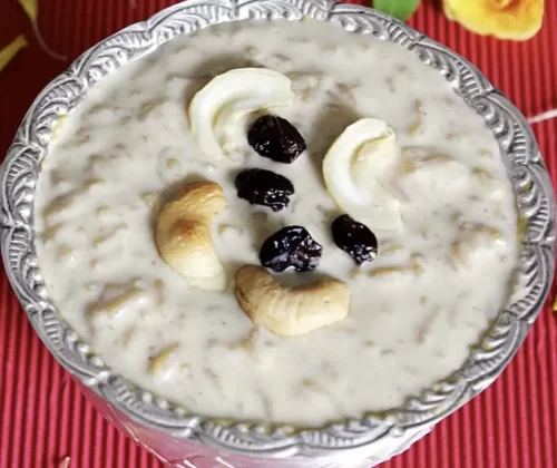 creamy andhra style rice payasam dessert served for catering in bangalore