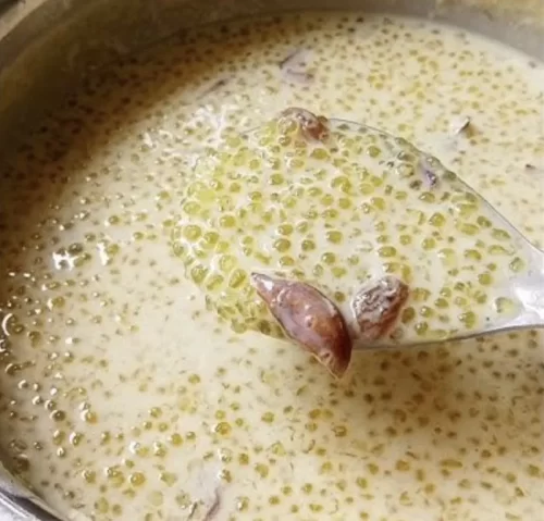 sabbakki or sago payasam dessert in andhra catering style bangalore