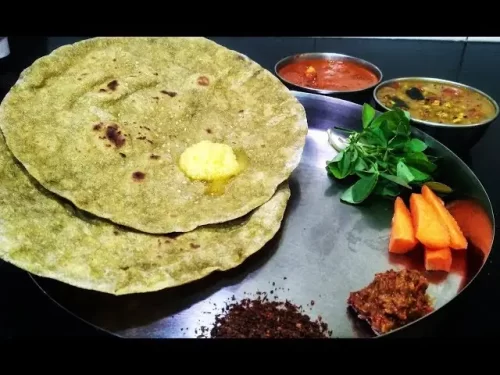 Sajje rotti pearl millet bread served in andhra catering
