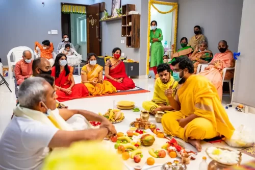 Gruhapravesham ceremony professional photoshoot in Bangalore