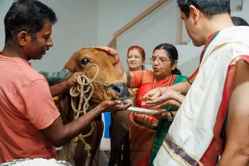 Candid photography for housewarming ceremony in Bangalore