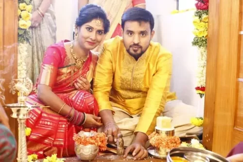 Lifestyle photography during housewarming ceremony at new home