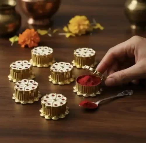 Kunkum box return gift for house ceremony Bangalore