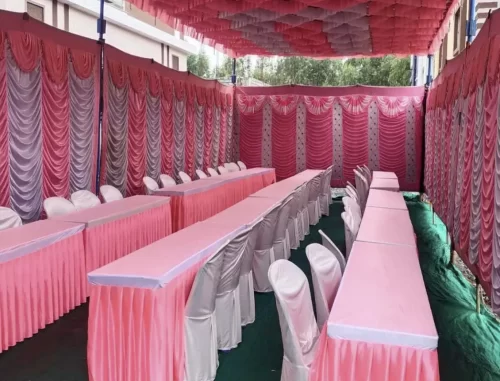 Traditional seating arrangement for gruhapravesham ceremony in Bangalore