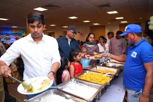Buffet-arrangements-done-for-kids-birthday-party-andhra-style-catering-in-Bnaglalore