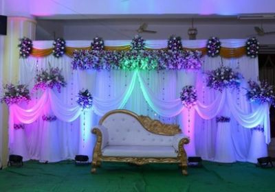 Elegant flower decoration for engagement party
