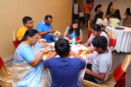 Guests enjoying Hiibangalore food in an event