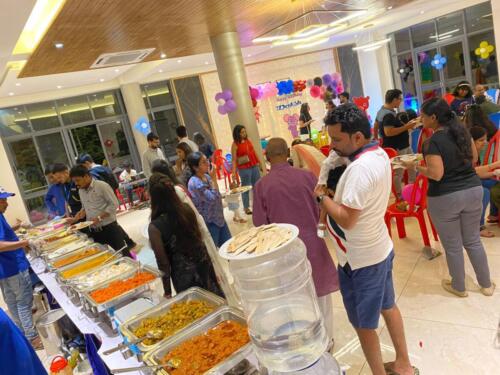 Hiibangalore caterer food setup in Birthday event