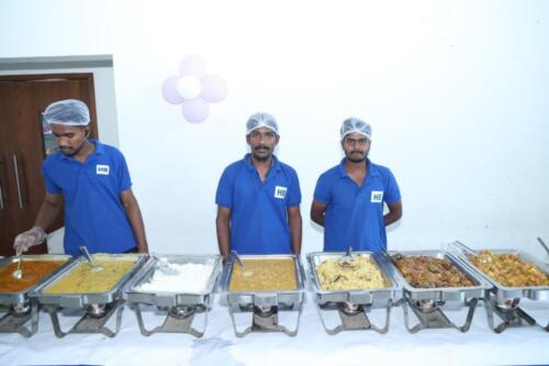 Hiibangalore team ready for serving dinner