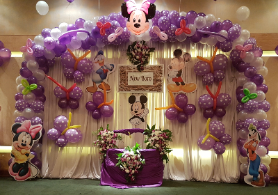 Mickey mouse theme naming ceremony decorations Bangalore
