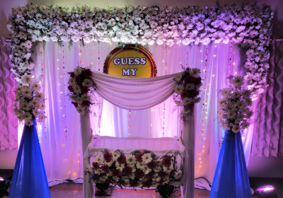 Naming ceremony flower decoration at home Bangalore