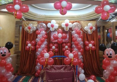 Simple mickey mouse theme naming ceremony decoration Bangalore