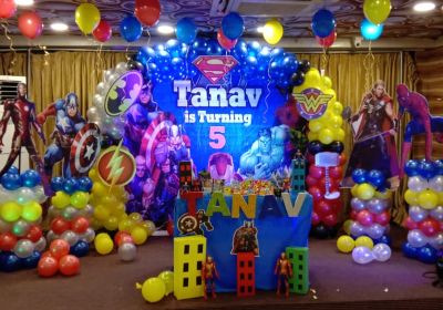 Super hero themed birthday planners Bangalore