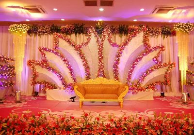 Wedding reception flower decorations Bangalore